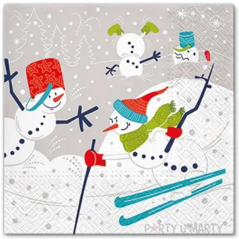 serwetki balwan na nartach paw 33 cm 20 szt