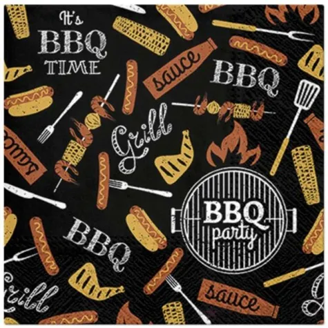 serwetki bbq party paw 33 cm 20 szt