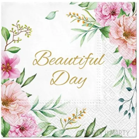 serwetki beautiful day kwiaty 33 cm 20 szt