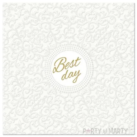 serwetki best day biale paw 33 cm 20 szt