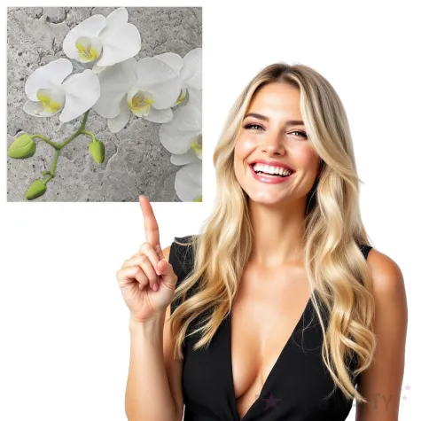 serwetki biala orchidea na szarym tle maki 33 cm 20 szt