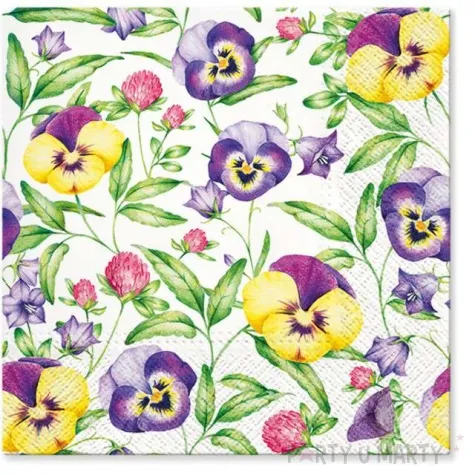 serwetki bratki paw 33 cm 20 szt