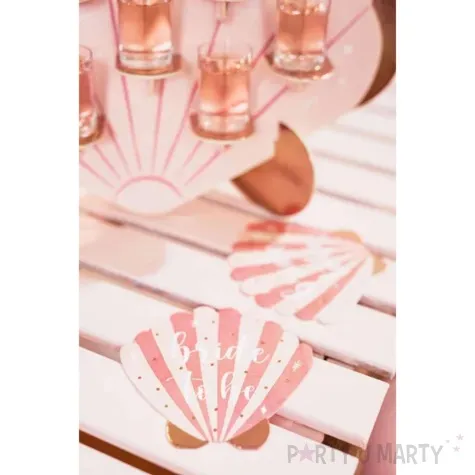 serwetki bride to be muszelka rozowy partydeco 20 szt