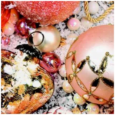 serwetki brokatowe bombki maki 33 cm 20 szt