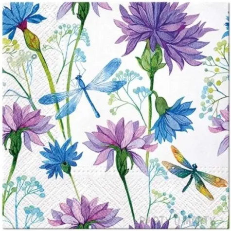 serwetki chabry i wazki paw 33 cm 20 szt