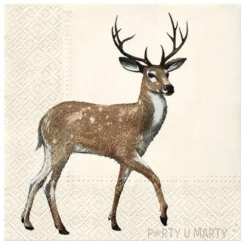 serwetki chodzacy jelen paw 33 cm 20 szt