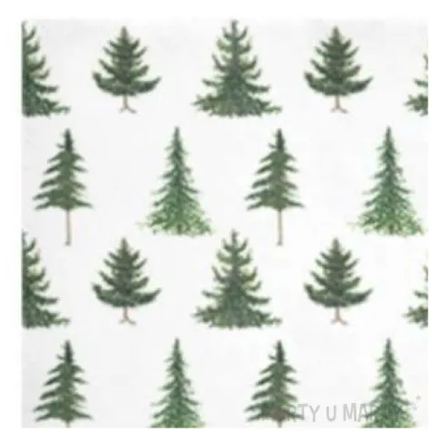 serwetki choinki boze narodzenie biale paw 33 cm 20 szt