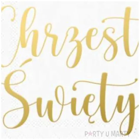 serwetki chrzest swiety eukaliptus partypal 10 szt 33 cm