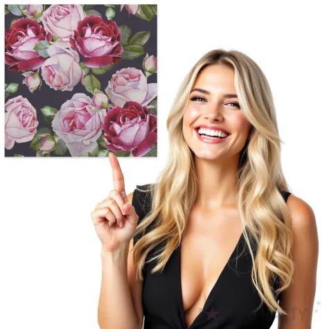 serwetki ciemne roze maki 33 cm 20 szt