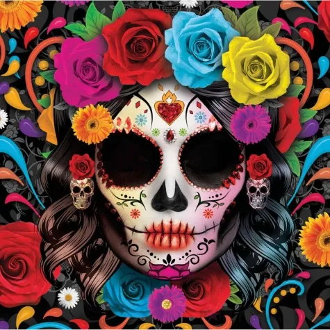 serwetki czaszka dia de los muertos guirca 33 x 33 cm 12szt