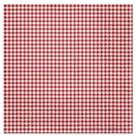 serwetki czerwona petitka biale paw 33 cm 20 szt