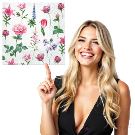 serwetki dary ogrodu paw 33 cm 20 szt