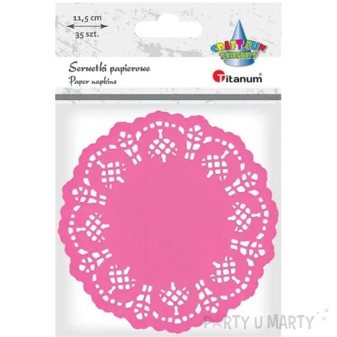 serwetki dekoracyjne classic fuksja titanum 11 5 cm 35 szt