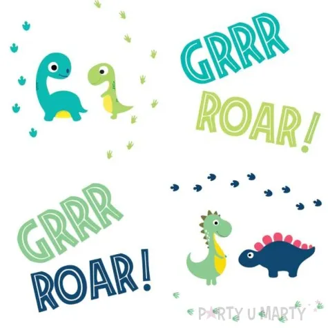 serwetki dinozaury congee 33 cm 20 szt