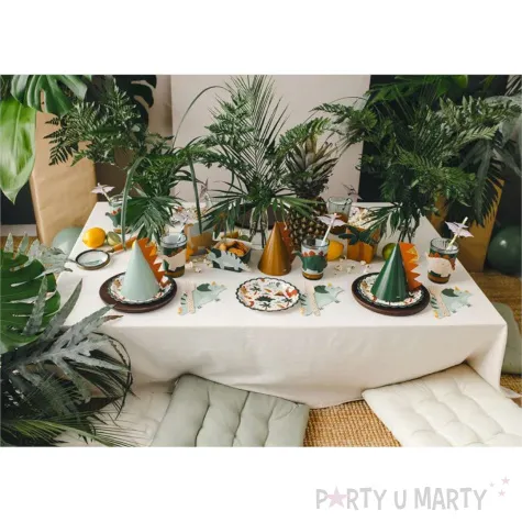 serwetki dinozaury triceratops zielony partydeco 33 cm 12 szt