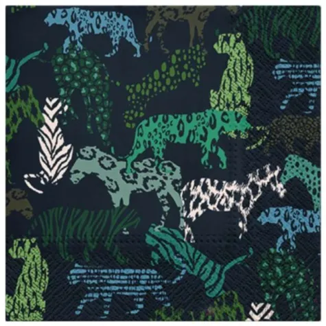 serwetki drukowana dzungla paw 33 cm 20 szt