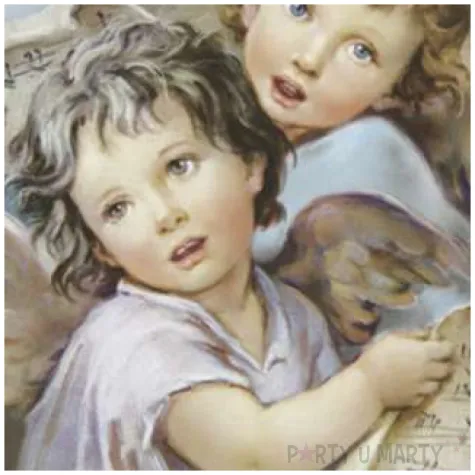 serwetki dwa swiateczne aniolki maki 33 cm 20 szt