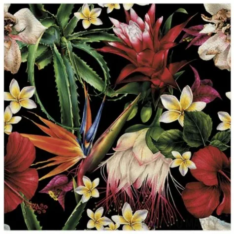 serwetki egzotyczne kwiaty maki 33 cm 20 szt