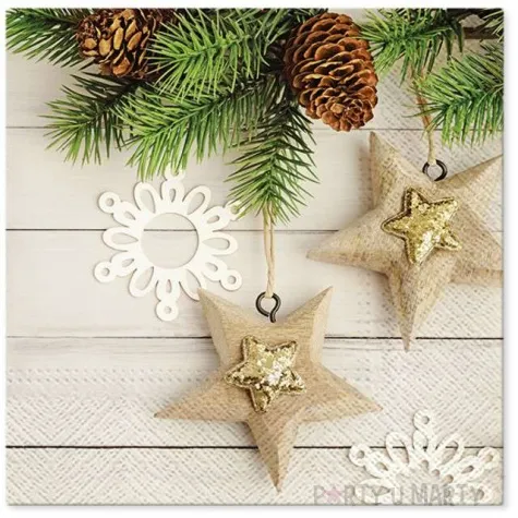 serwetki ekologiczne gwiazdki paw 33 cm 20 szt