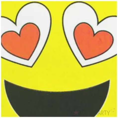 serwetki emotikony zolte partypal 33 cm 10 szt