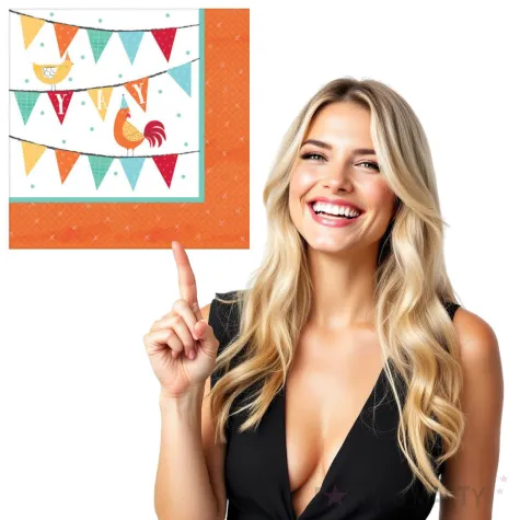 serwetki farma kogut amscan 25 x 25 cm 16 szt