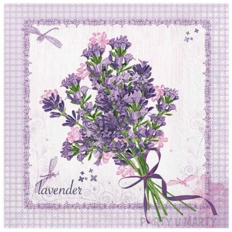 serwetki galazka lawendy maki 33 cm 20 szt