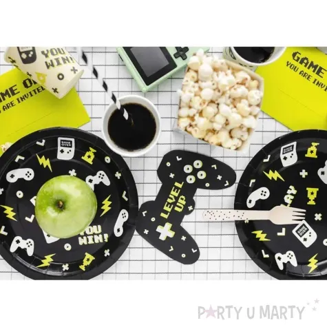 serwetki gamepad czarny partydeco 33 cm 12 szt