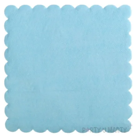 serwetki gastronomiczne zabkowane blekitne ravi 15 cm 200 szt