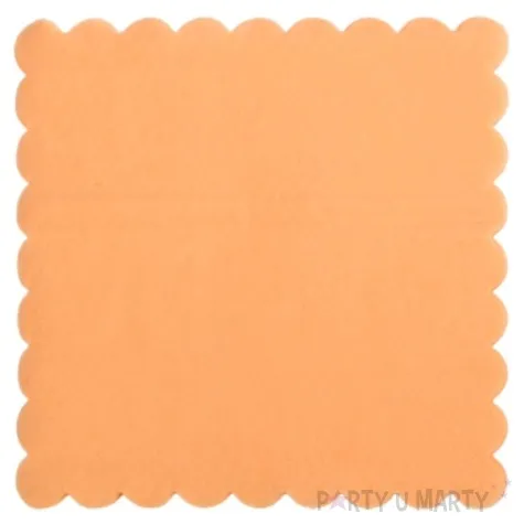 serwetki gastronomiczne zabkowane lososiowy ravi 15 cm 200 szt