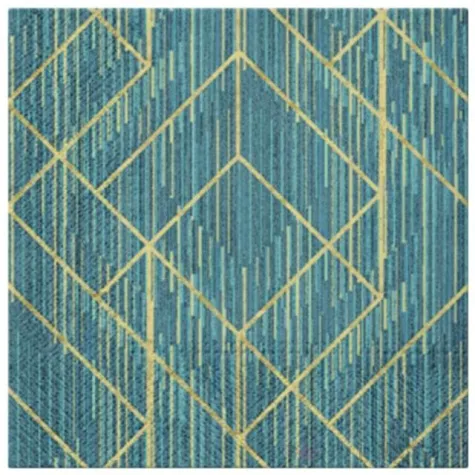 serwetki geometryczna dekoracja paw 33 cm 20 szt