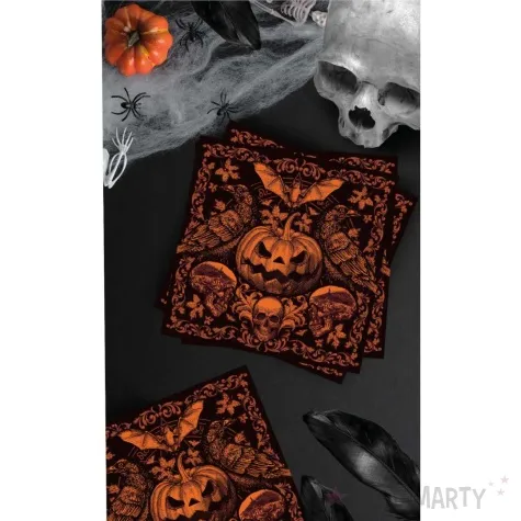 serwetki gotyckie dynie halloween guirca 33 cm 20 szt