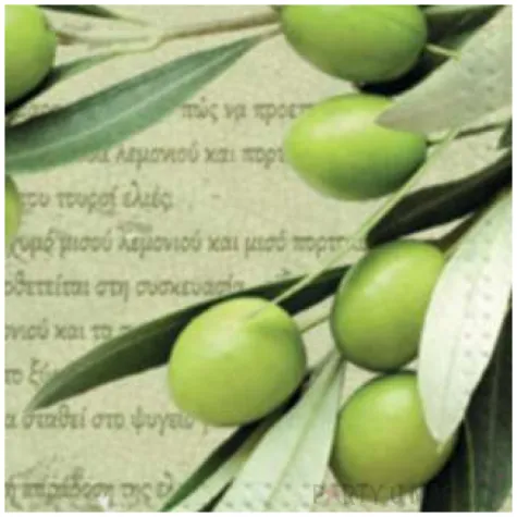 serwetki greckie oliwki paw 33 cm 20 szt