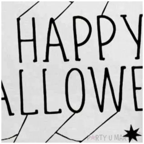 serwetki halloween straszne pajeczyny biale amscan 33 cm 16 szt