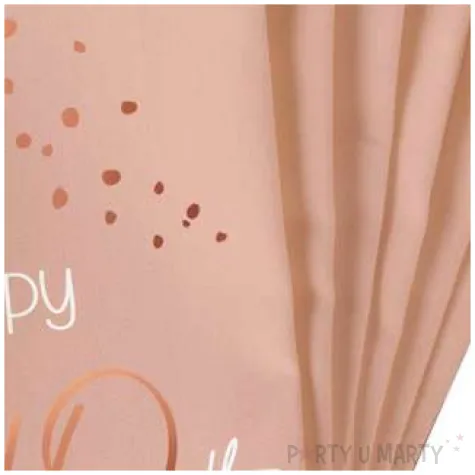 serwetki happy 40th elegant lush blush rozowy folat 33 cm 10 szt