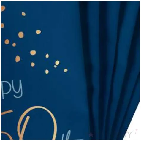 serwetki happy 50th elegant true blue niebieski folat 33 cm 10 szt