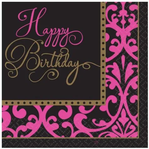 serwetki happy birthday fabulous amscan 33 cm 36 szt