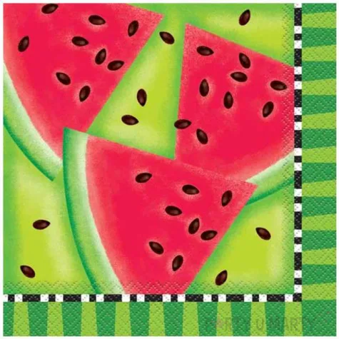 serwetki hawajskie arbuz unique 33 cm 16 szt