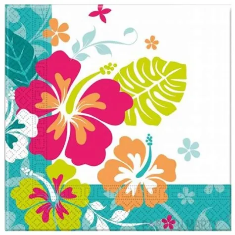 serwetki hawajskie kwiaty procos 33 cm 20 szt