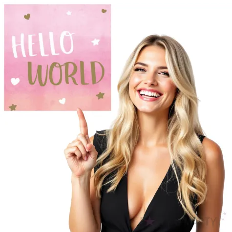 serwetki hello world gwiazdki i serca rozowy jasny amscan 33 cm 16 szt