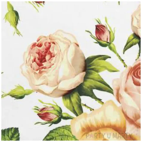 serwetki herbaciane roze maki 33 cm 20 szt