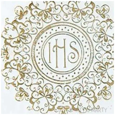 serwetki hostia ihs zloty ornament partypal 33 cm 20 szt