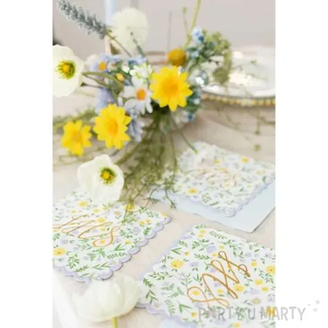 serwetki ihs z kwiatami partydeco 33 cm 20 szt