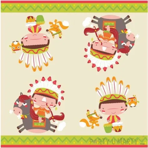 serwetki indianskie party godan 33 cm 20 szt