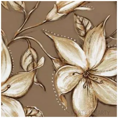 serwetki japonskie lilie maki 33 cm 20 szt