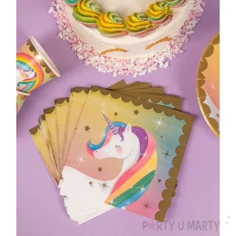 serwetki jednorozec pd unicorn pd party 33 cm 16 szt
