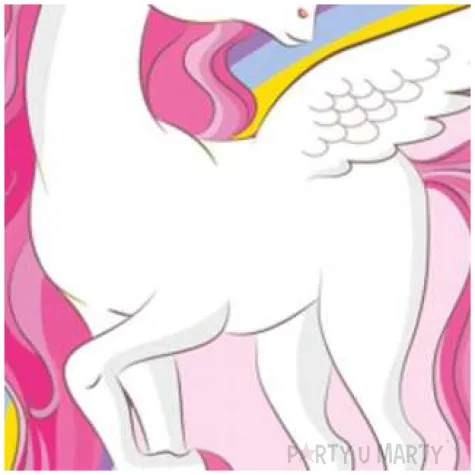 serwetki jednorozec unicorn rainbow colors procos 33 cm 20 szt