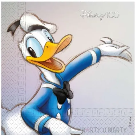 serwetki kaczor donald disney 100 procos 33 cm 20 szt