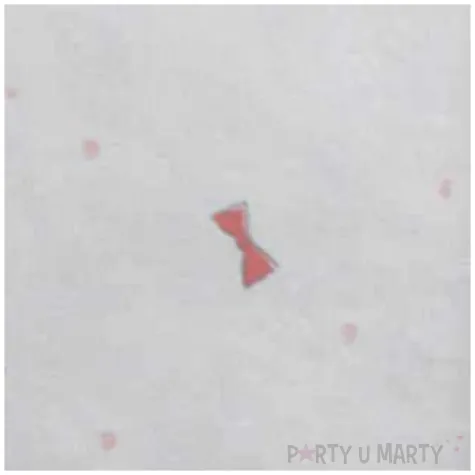 serwetki kolorowe kokardki biale amscan 25 cm 20 szt