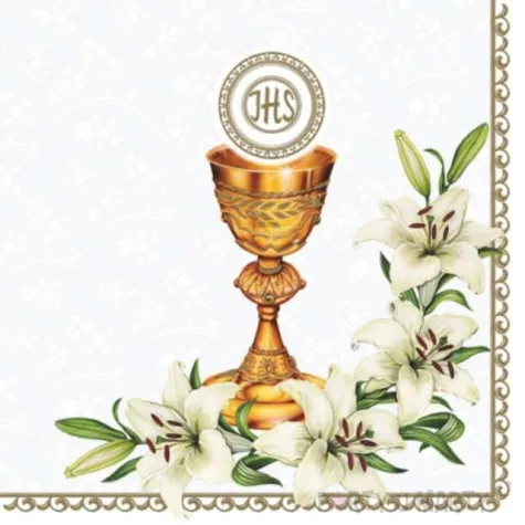 serwetki komunia hostia maki 33 cm 20 szt