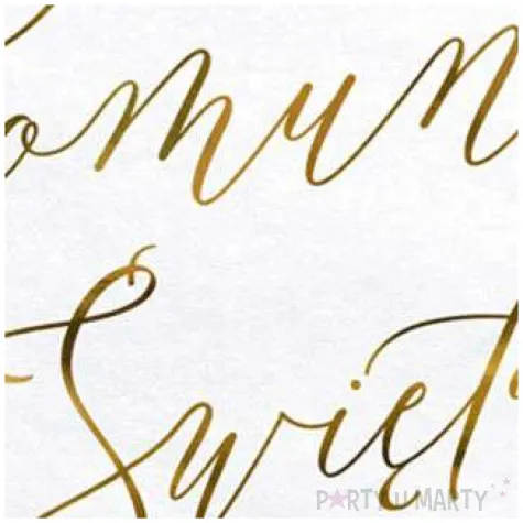 serwetki komunia swieta biale partydeco 33 cm 20 szt